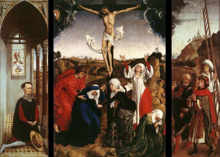 WEYDEN, Rogier van der Abegg Triptych Spain oil painting art